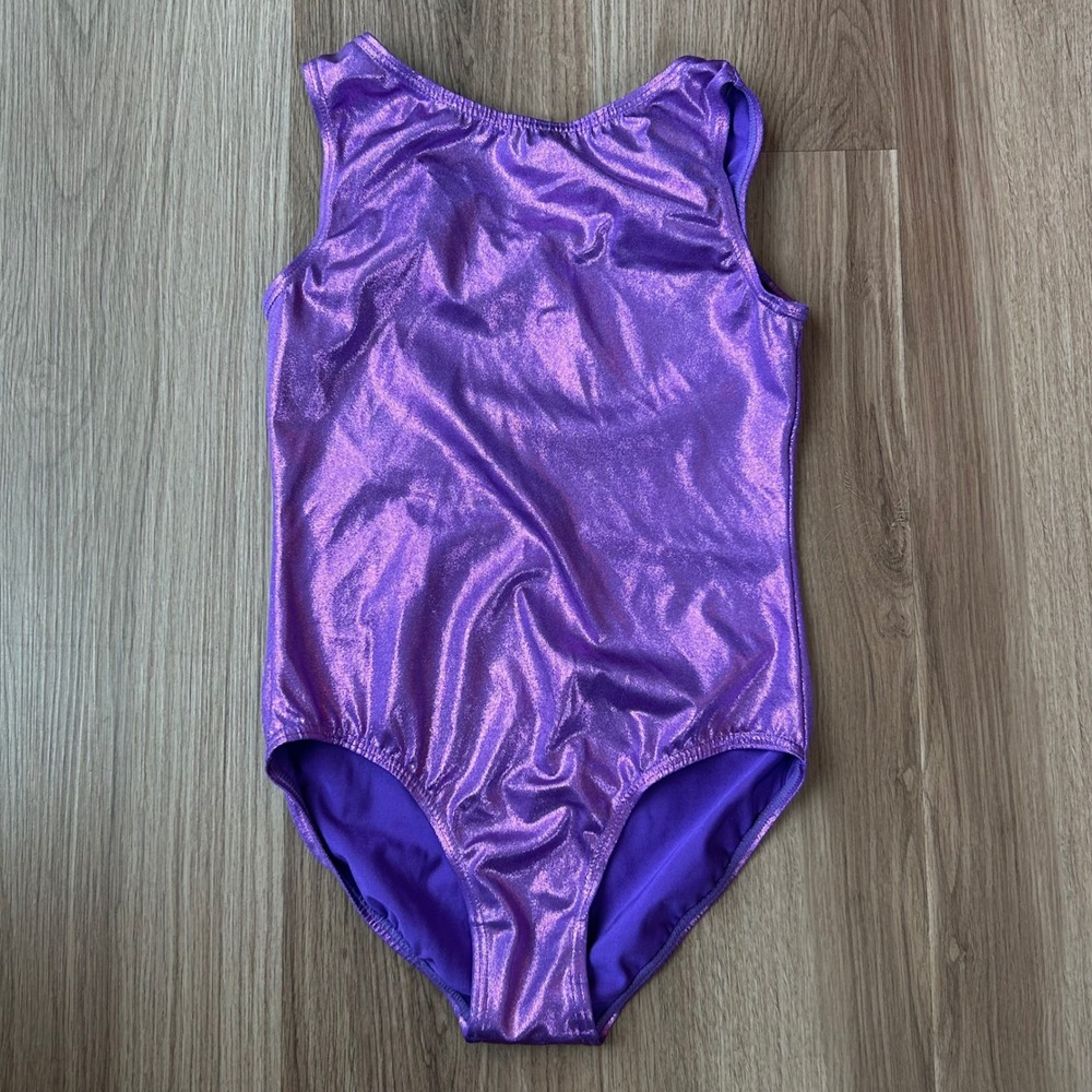Balera Kids‎ Purple Metallic Shimmer Gymnastics Dance Leotard ML11064 LC